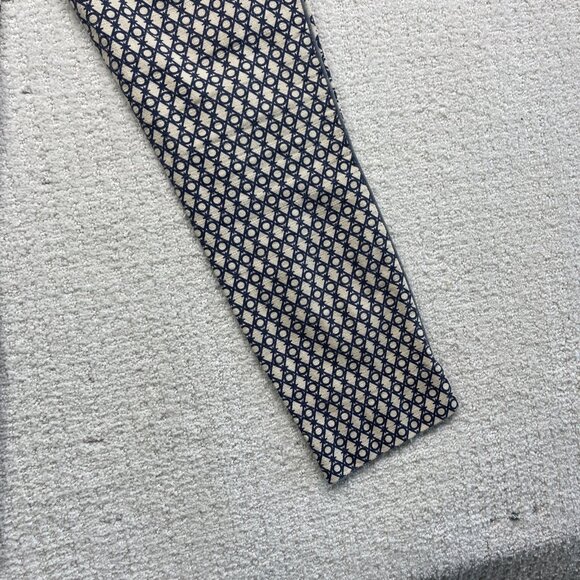 Cartonnier Women's Blue/Off-White Pants Boho Geometric Pattern AOP Size 0 - Picture 10 of 11